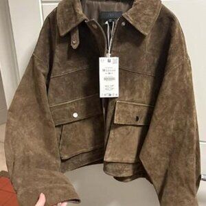 Zara Men's Brown and Tan Jacket